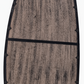 Wall Mirror with Blackwash Mango Wood Frame, Black, 28x60"