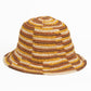 [WS] Woven Bucket Hat - Crocheted Multicolor Stripe