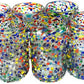 Confetti Rock Design Drinking Glasses - Set of 6