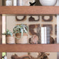 S/2 Natural + Brown Tabletop Bins