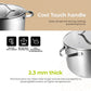 BE | LIVING Essential Series Stock Pot 26cm (Triply stainless steel)