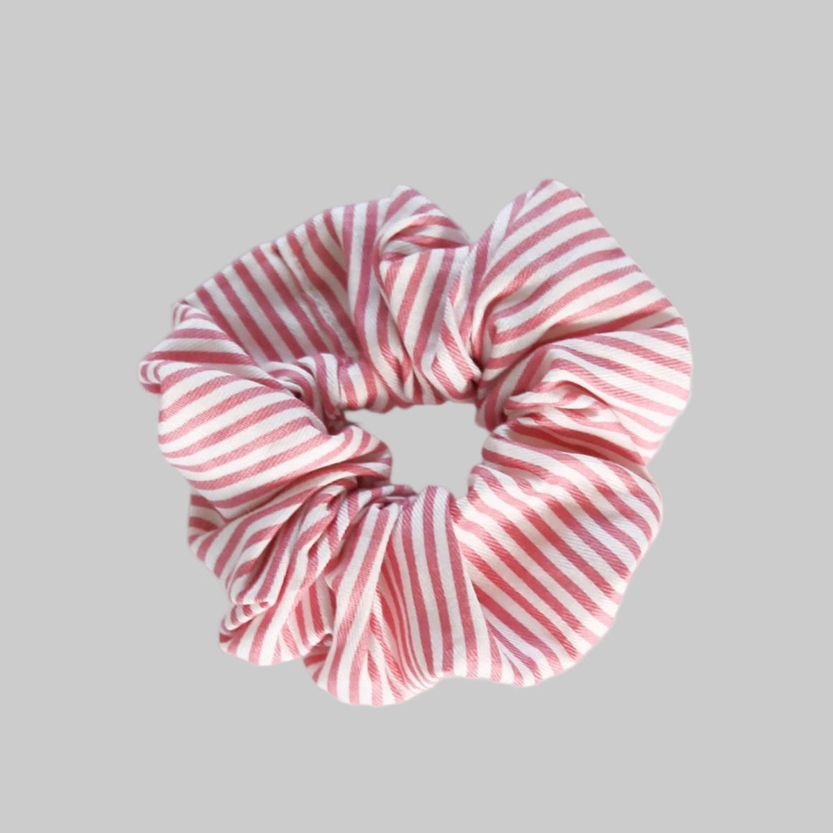 Pink Pinstripe Scrunchie