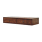 Solid Wood Roasted Almond Slim Console