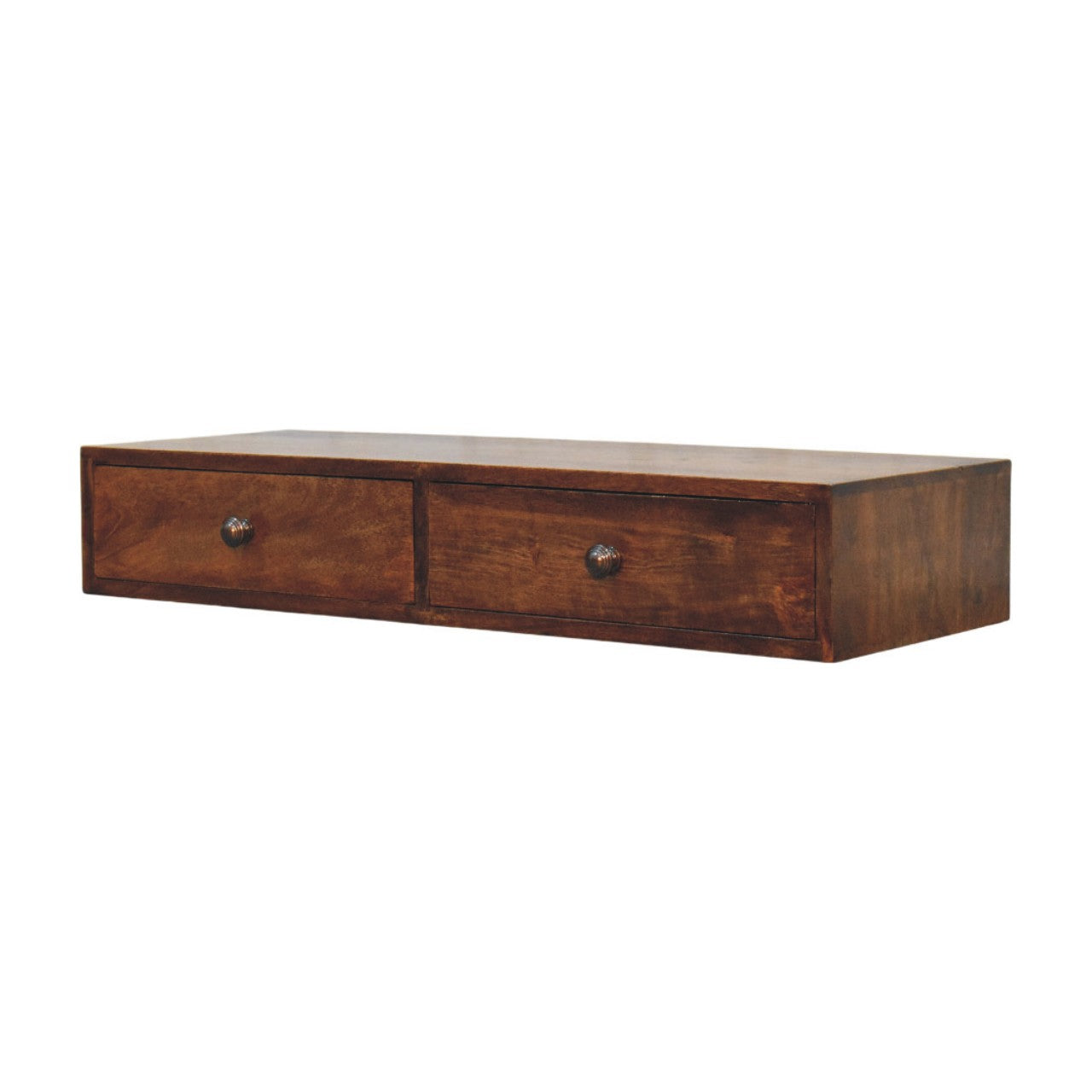 Solid Wood Roasted Almond Slim Console