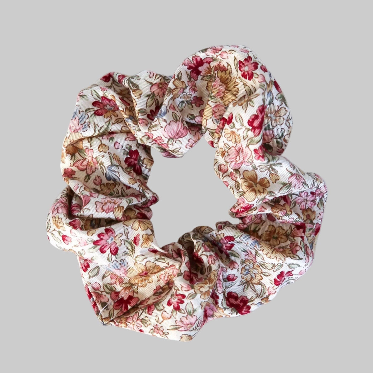 Red Blossom Scrunchie