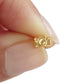 14K Yellow Gold Camera Stud