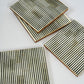Pinstripe Inlay Tray & Coasters Gift Box Set