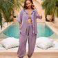 Vanessa Linen Gingham Shirt in Lavender