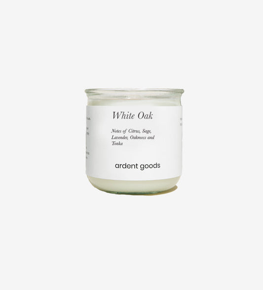 White Oak Spanish Glass Candle