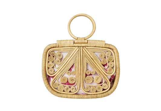 Butterfly Wicker Handbag