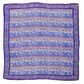 Large 39" Hand Dyed Batik Bandana, Soft Lightweight Cotton, Vines in Navy Blue