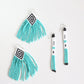 Seafoam Skinny Embera Earrings