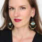 Black Eye Knit Earrings