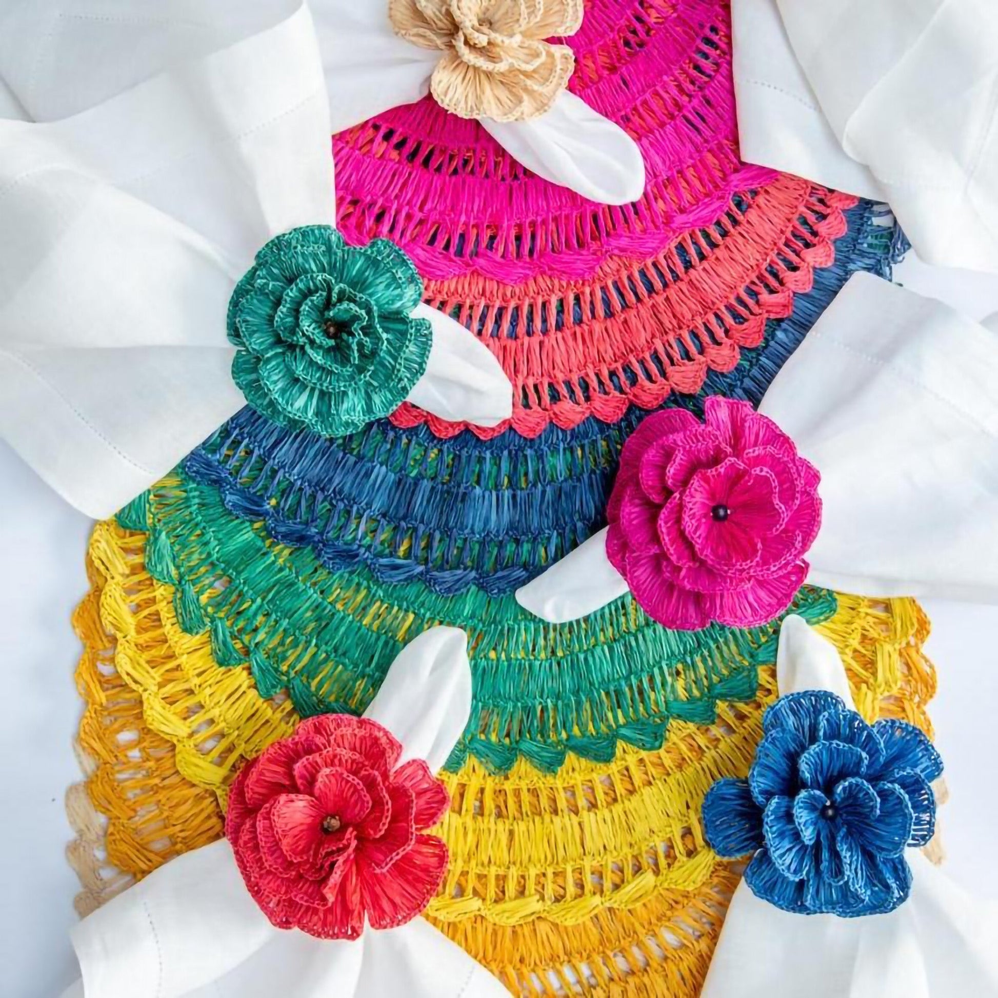 S/4 Buriti Flower Napkin Ring