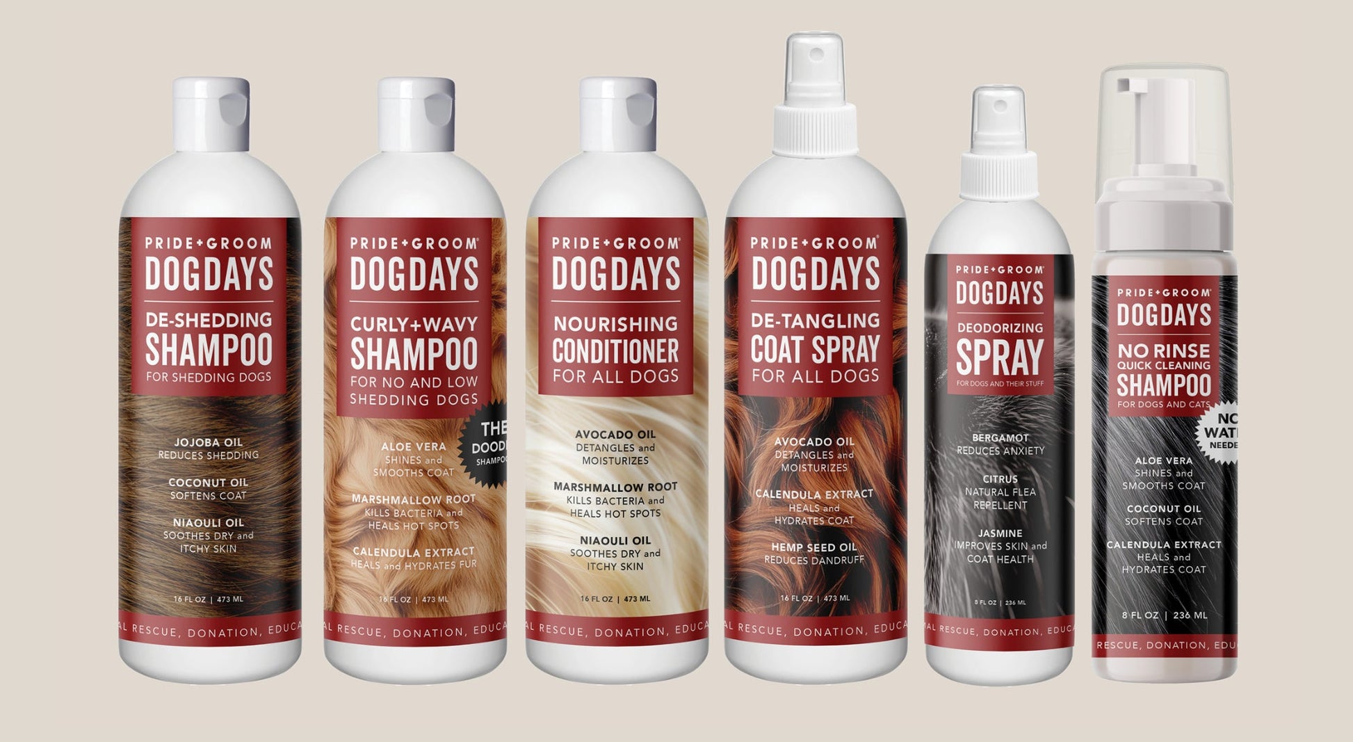 DOGDAYS Waterless Foaming Shampoo for Dogs & Cats -—No-Rinse, Odor-Eliminating Cleanser