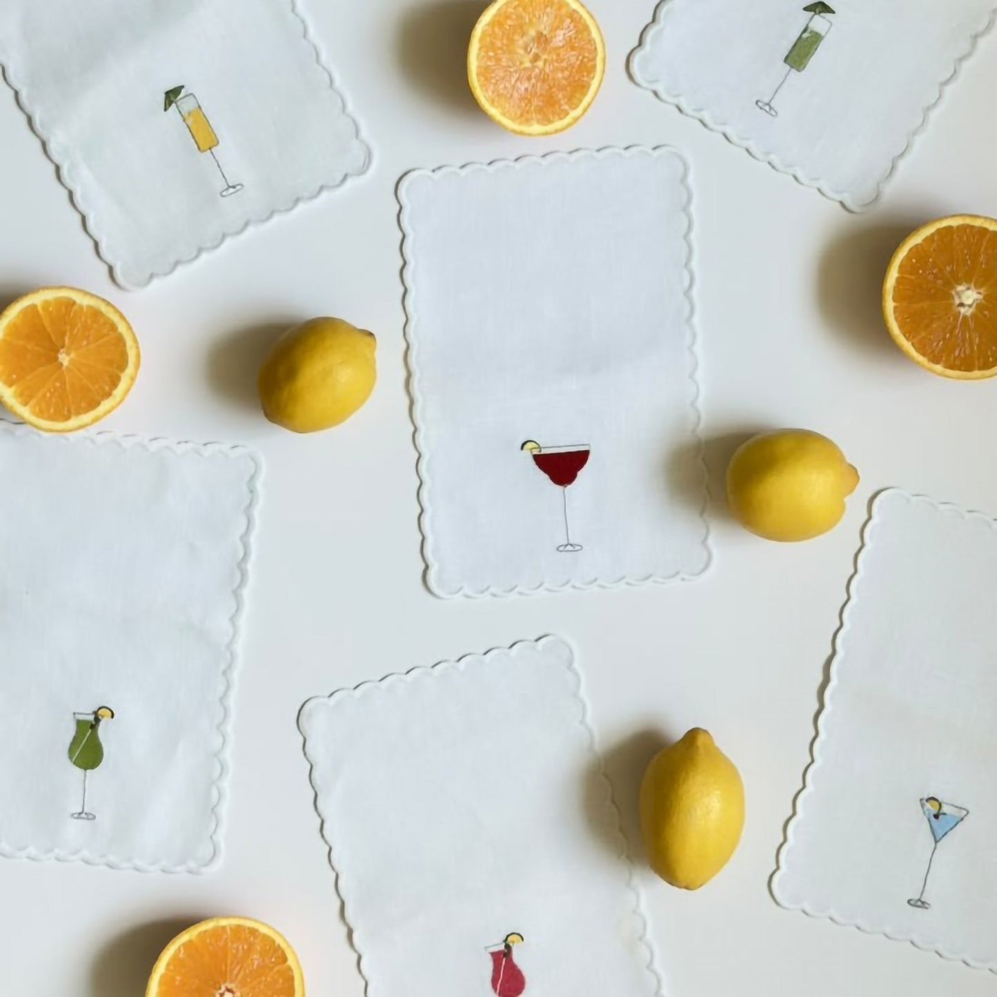 Embroidered Cocktail Napkin (Set of 6)