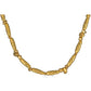 Gold Organic Bead Necklace