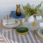 Chocolate Stripe Tablecloth