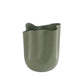 Modern Silver Aluminium Vase | Asymmetrical Sculptural Decor