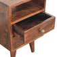 Solid Wood Mini Classic California Walnut Bedside Table
