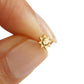 14K Yellow Gold Sun Stud