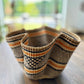 Handwoven Wave Basket - Earth Colors