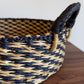 Tray Basket in Natural w/ Black Checks
