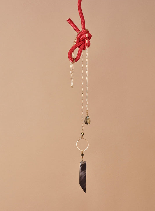 Marcilia 18K Gold Long Lariat