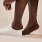 Unisex Cotton No Show Socks | Espresso Brown