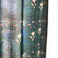 Curtain Panel, Boho Block Print Cotton Drape - Meadow Green