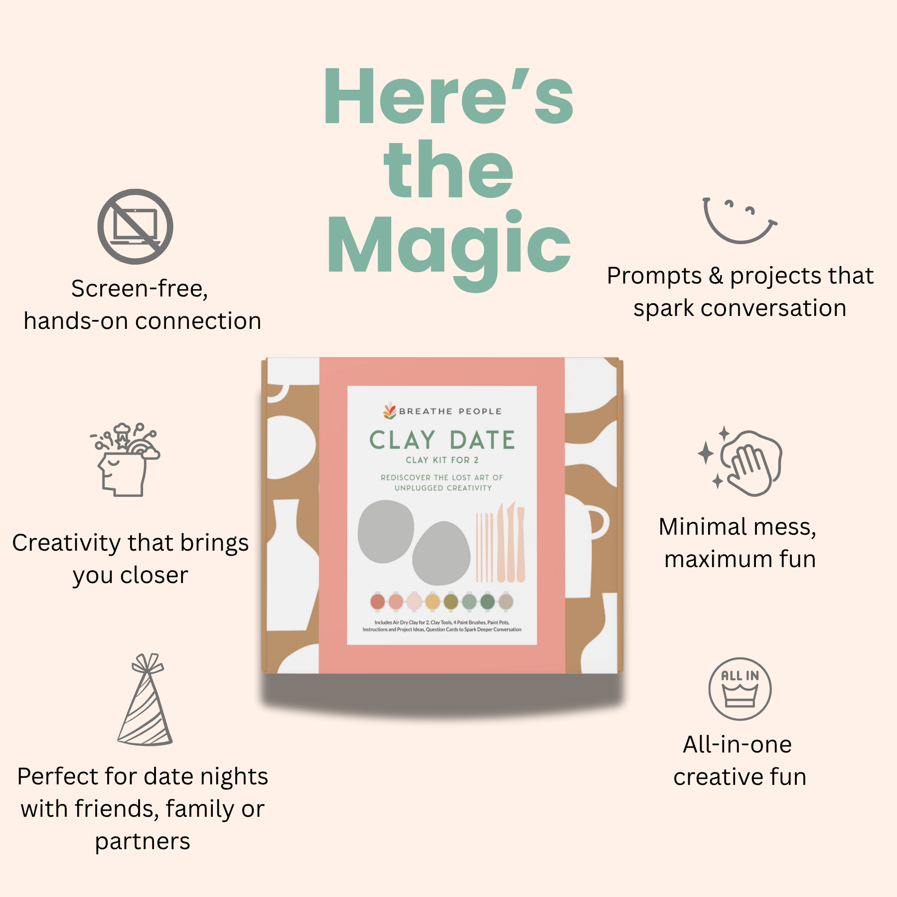 Clay Date: Creative Clay Kit for Two