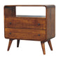 Solid Wood Curved Nordic Charm Console