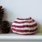 Berry Red Pathways Decorative Wool Ukhamba Bowl