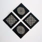 Dalia Coasters - Black and White