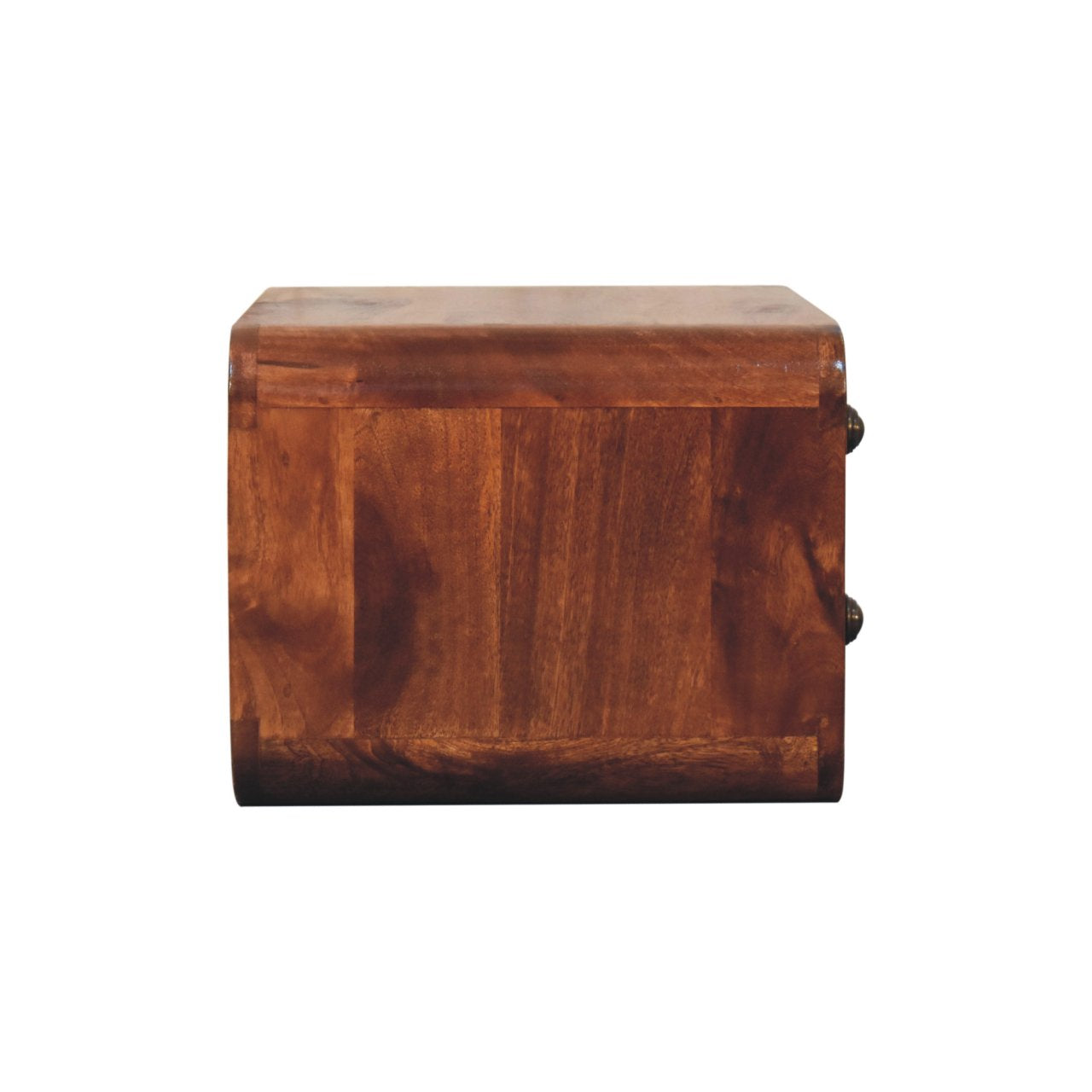 Solid Wood Honey Caramel Floating Bedside Table