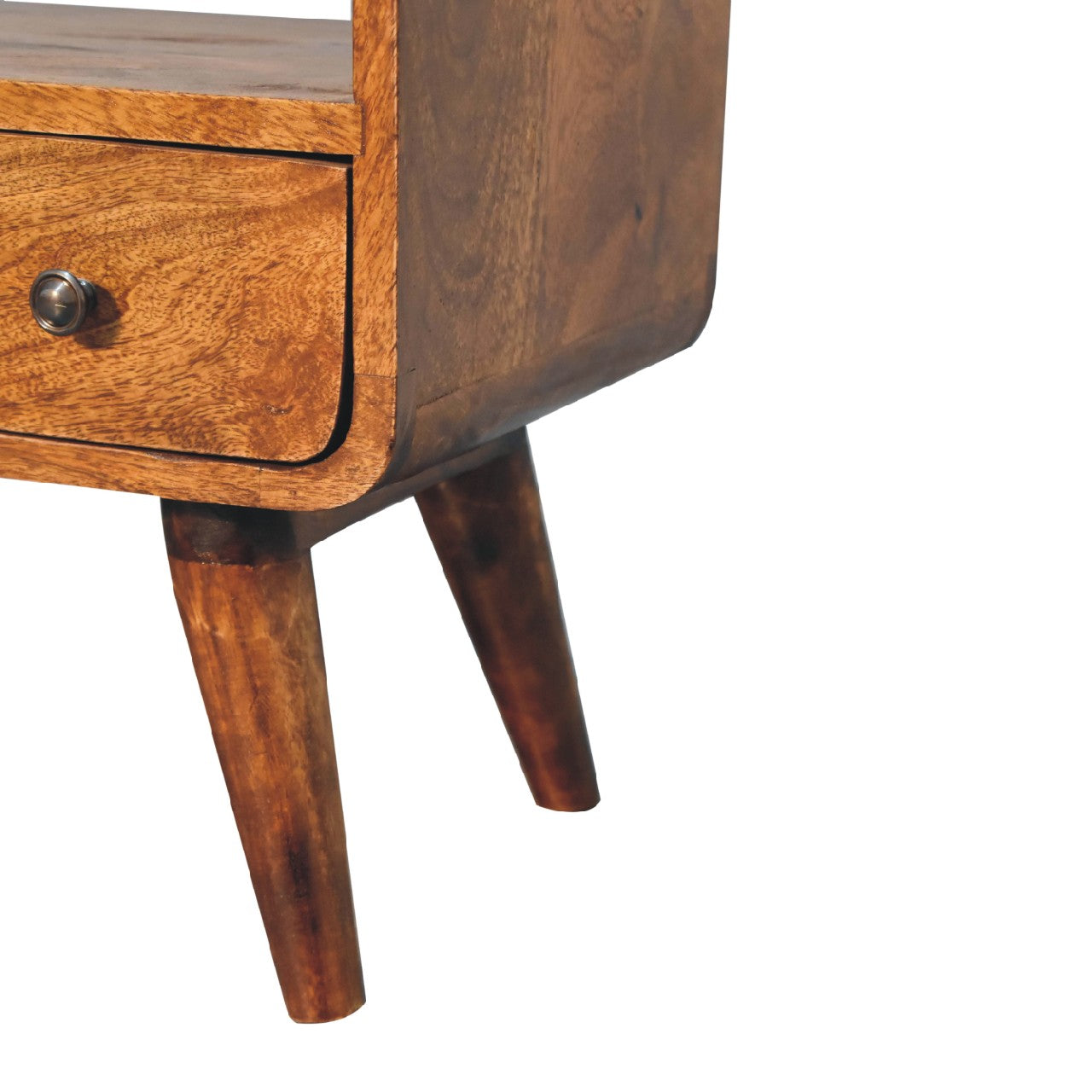 Solid Wood Mini Curved Media Unit