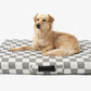 Gray Checker | Dog Bed or Bed Cover