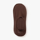 Unisex Cotton No Show Socks | Espresso Brown