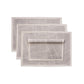 VILLA Table Runner and Placemat (Set of Four). Hand Block Printed - Cotton - Fair Trade - Artisan Made