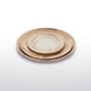 Feather Plates Gold/Oyster - In Stock