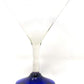 Cobalt Blue Rim Margarita Glasses - Martini Style - Set of 4