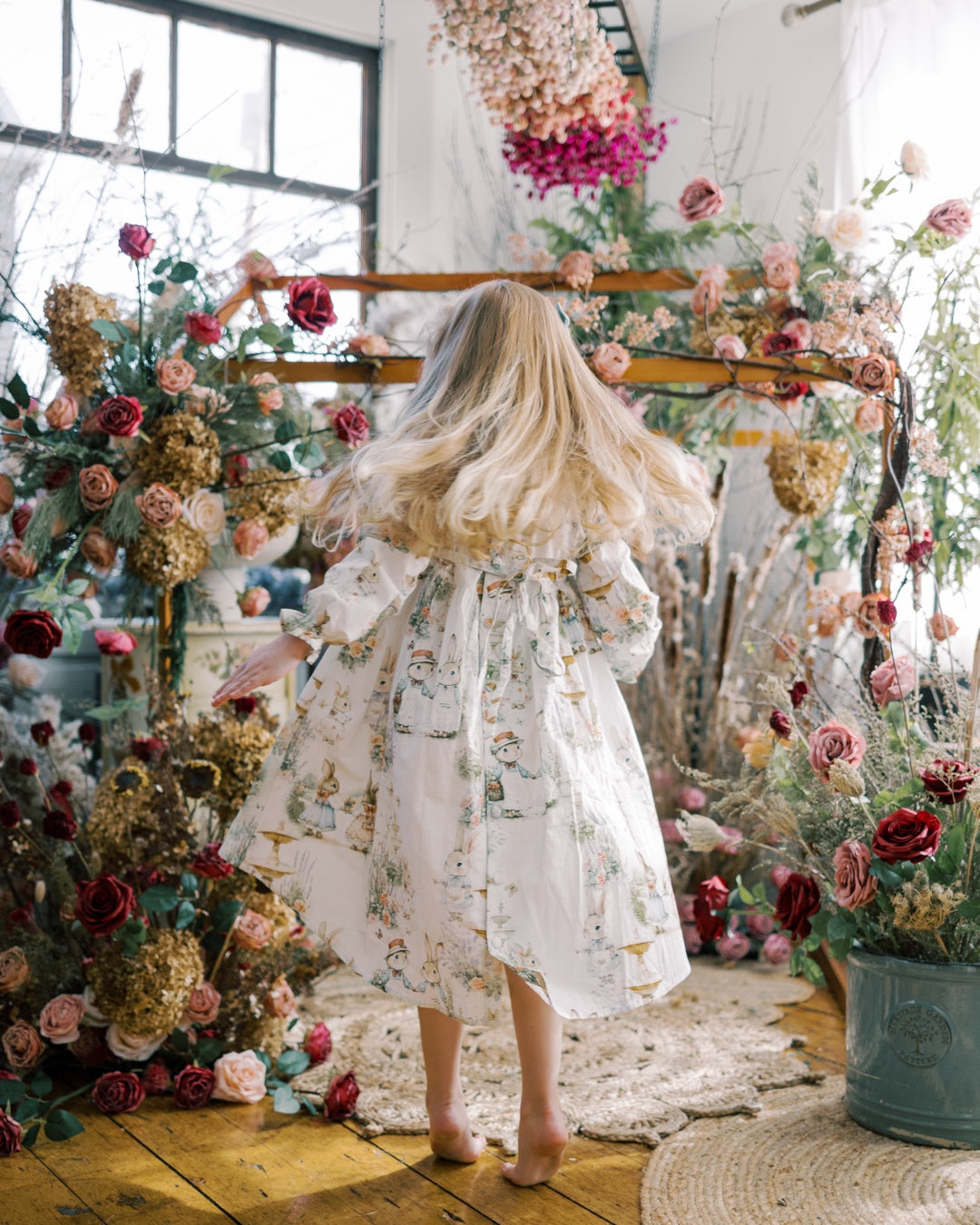Aoki Dress-Woodland Bunny