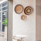 Natural + Black Wall Baskets, Medium