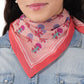 Chasing Petals Cotton Bandana - Rose Quartz