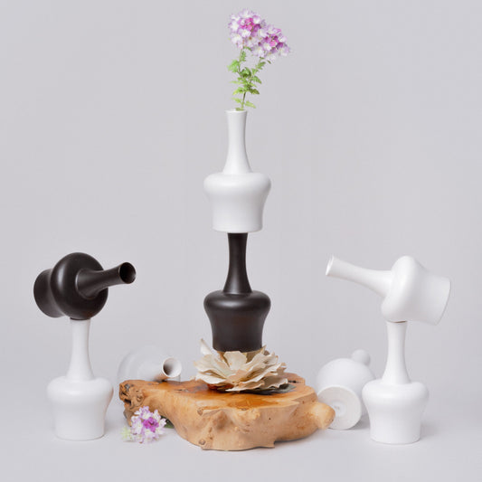 Semi-Matte Porcelain Mini Archer Vase