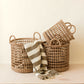 Open Weave Baskets with Handle, set of 3 - Storage Baskets | LIKHÂ