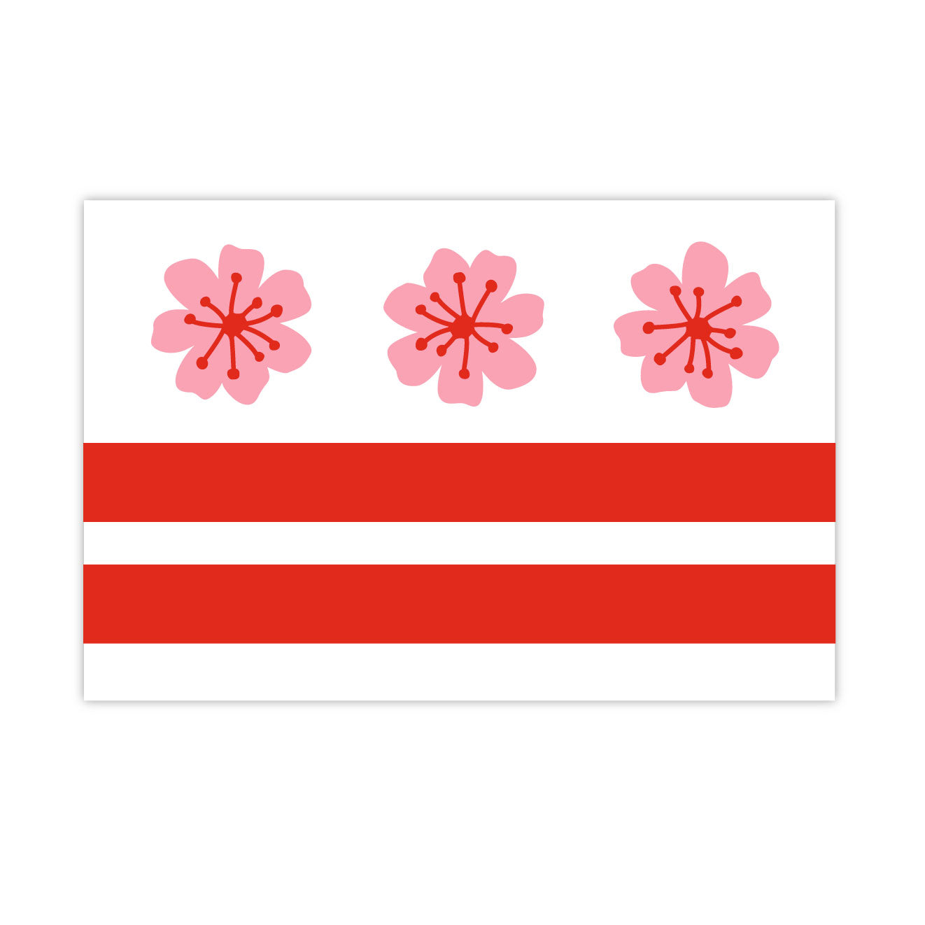 DC Blossom Flag Postcard