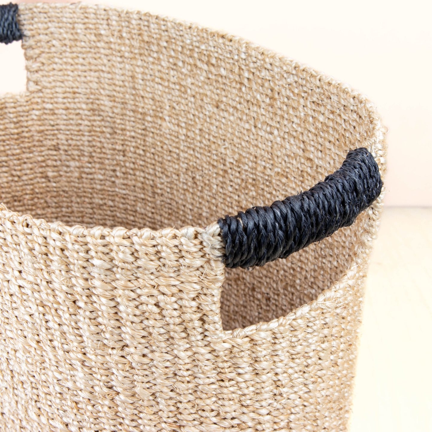 Black Oval Storage Baskets, set of 2 - Modern Baskets | LIKHÂ