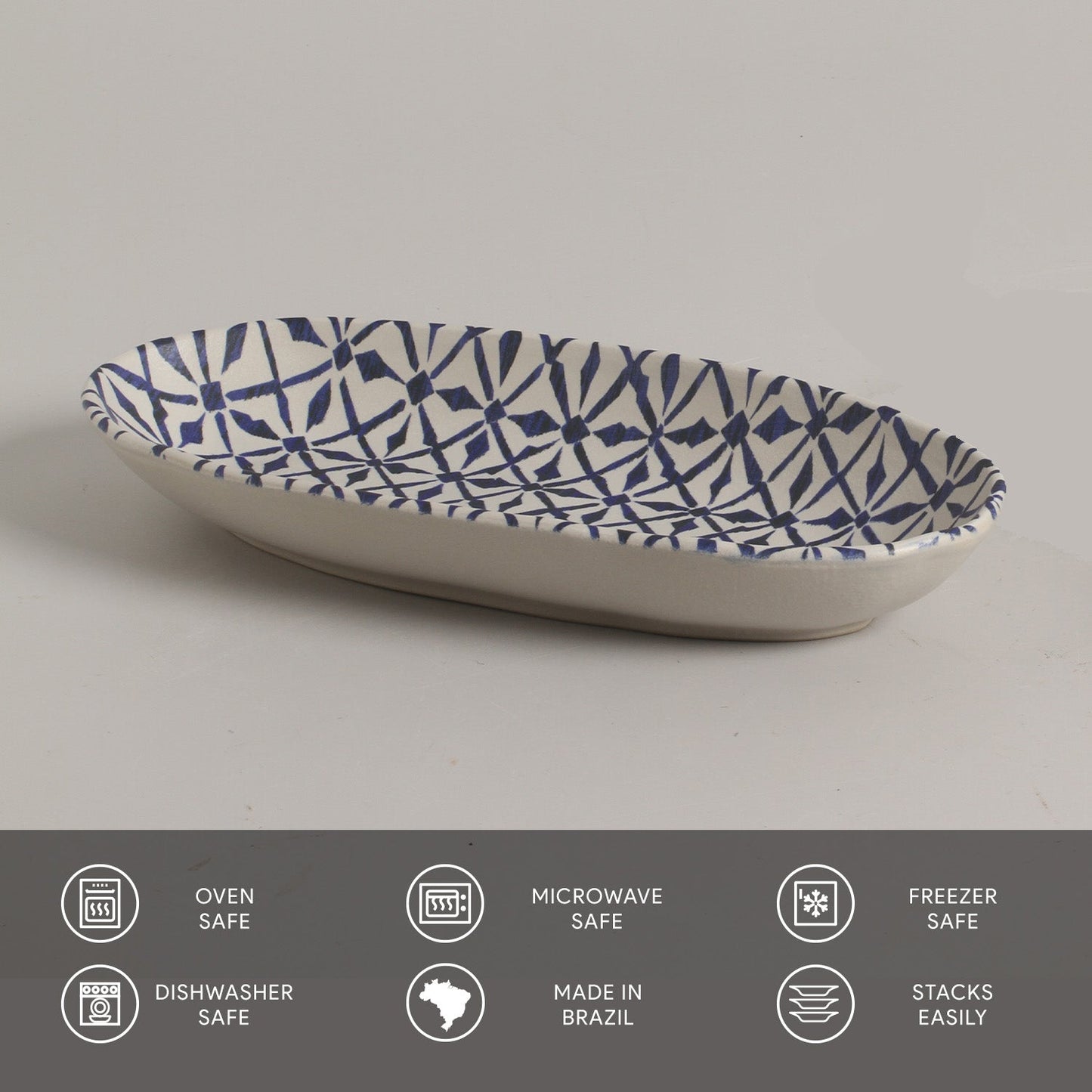 Deep Oval Platter Set of 4