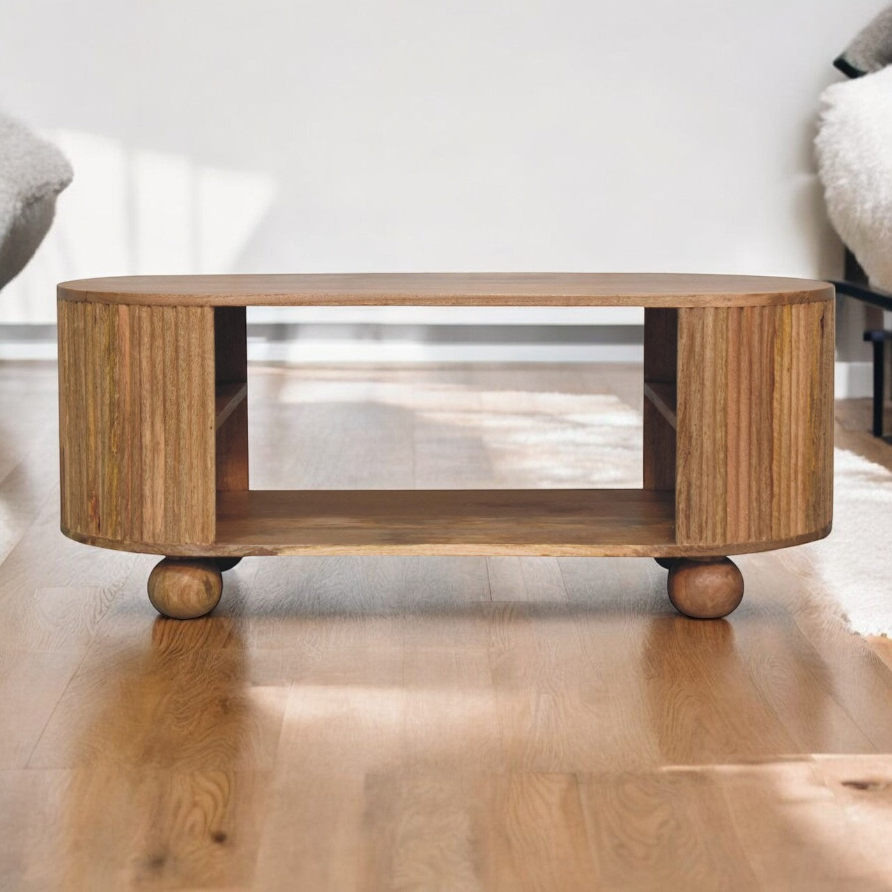 Solid Wood Soba Ball Coffee Table
